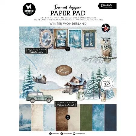 Paper Pad A4 Die-cuts - Essentials - Winter Wonderland - Studio Light