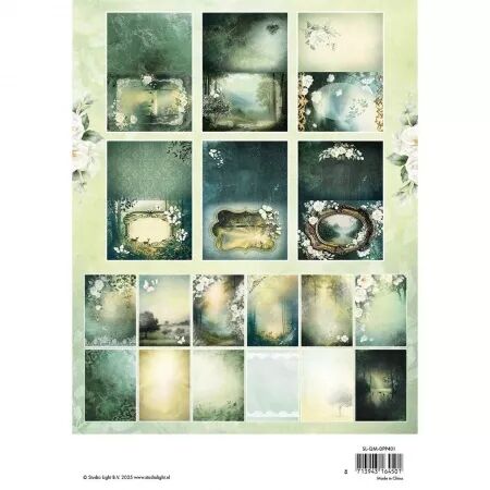 Paper pad A5 - Cards&background - Quiet Morning - Studio Light