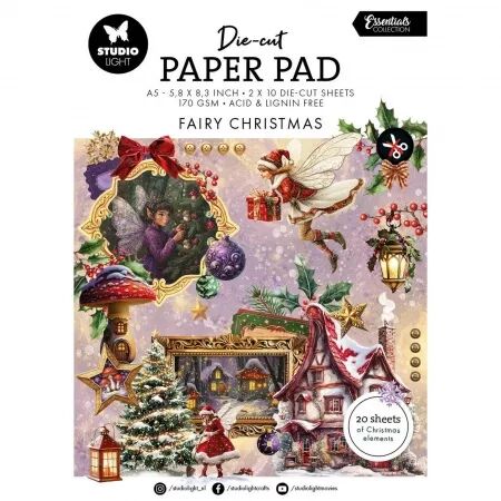 Paper Pad A5 Die-cuts - Essentials - Fairy Christmas - Studio Light