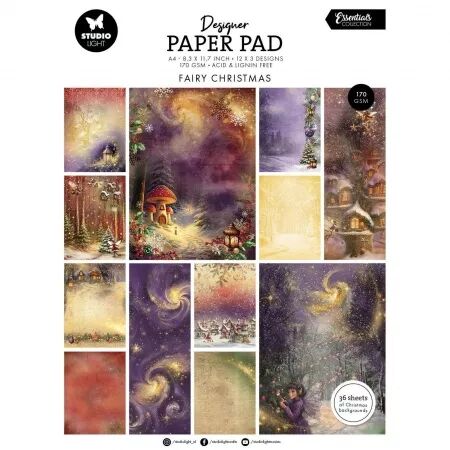 Paper pad Design A4 - Essentials - Fairy Christmas - Studio Light