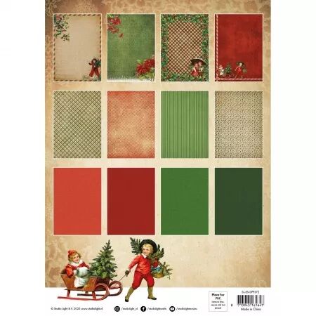 Paper pad Design A4 - Essentials - Vintage Christmas - Studio Light