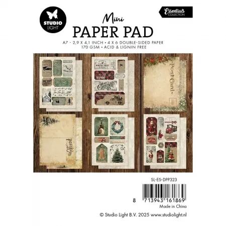 Paper Pad mini A7 - Essentials - Happy Holidays - Studio Light