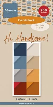 Paper set - Hi Handsome ! - Cardstock uni