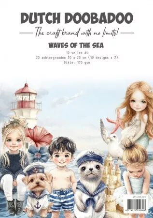 Paper set - Waves of the sea 