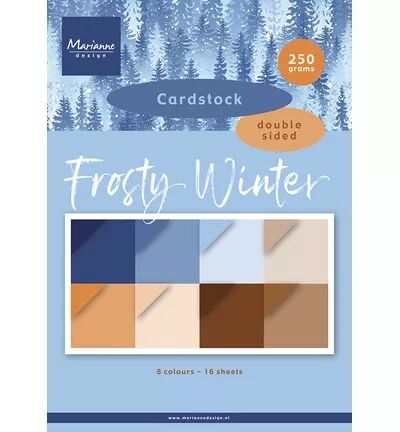 Paper set A4 unis - Frosty Winter - Marianne Design