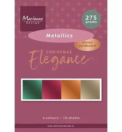 Paper set A5 Metallics - Christmas Elegance - Marianne Design