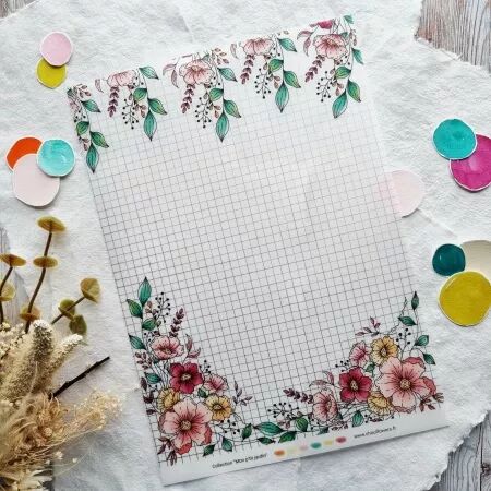 Papeterie cr&eacute;ative - Mon p\'tit jardin - Chou and Flowers