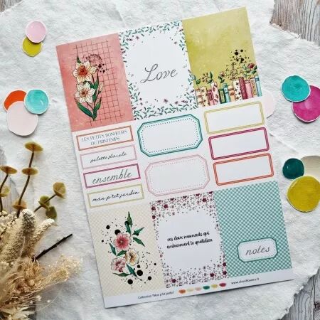 Papeterie cr&eacute;ative - Mon p\'tit jardin - Chou and Flowers