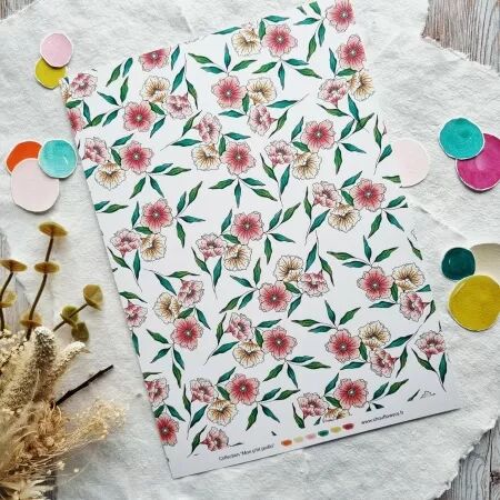 Papeterie cr&eacute;ative - Mon p\'tit jardin - Chou and Flowers