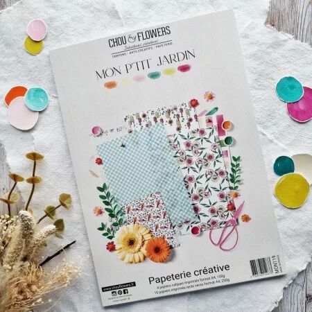 Papeterie cr&eacute;ative - Mon p\'tit jardin - Chou and Flowers