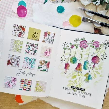 Papeterie cr&eacute;ative - Mon p\'tit jardin - Chou and Flowers