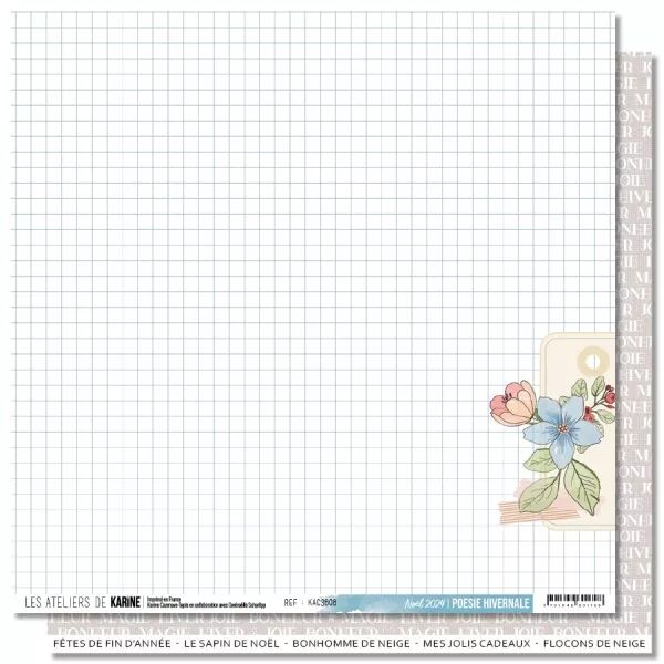 Papier  - Po�sie Hivernale - No�l 2024