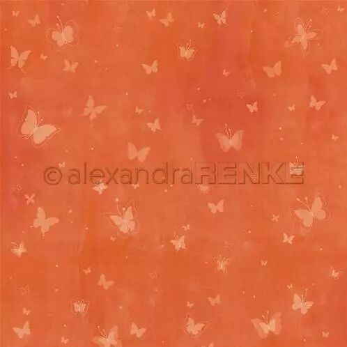 Papier - Artist Butterflies - Bright Orange