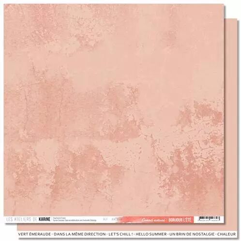 Papier - Back to Basics - Bonjour l\'�t� - Corail estival