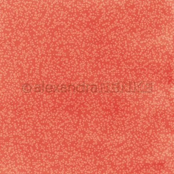 Papier - Baies sur rouge vif