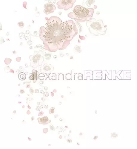 Papier - Blackberry flower swirl