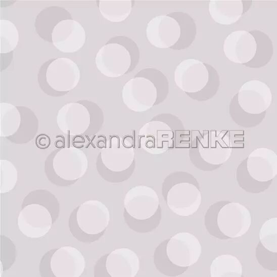 Papier - Bokeh circles - Stone grey