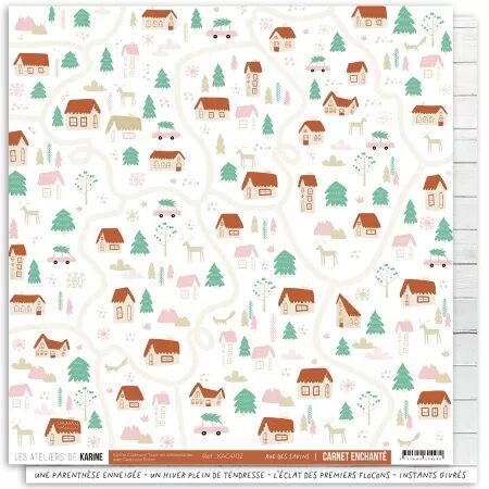 Papier - Carnet Enchanté - 02 - Rue des sapins - Les Ateliers de Karine