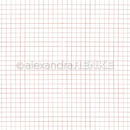 Papier - Carreaux stylo rouge vif