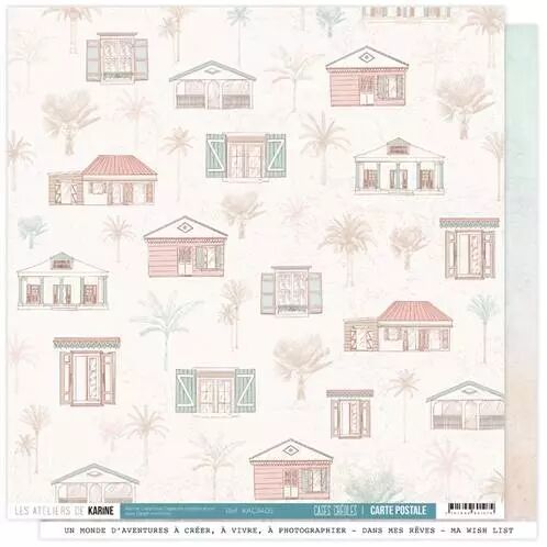 Papier - Carte Postale - Cases Cr�oles