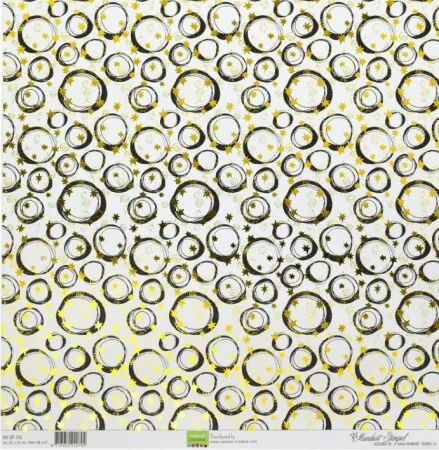 Papier - Cercles doré et noir