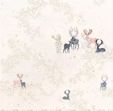 Papier - Cerf à motifs
