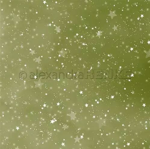 Papier - Ciel �toil� vert