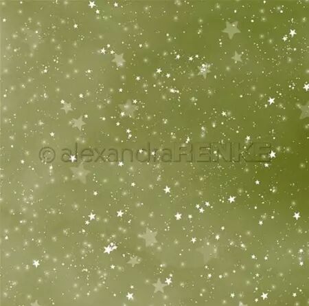 Papier - Ciel étoilé vert