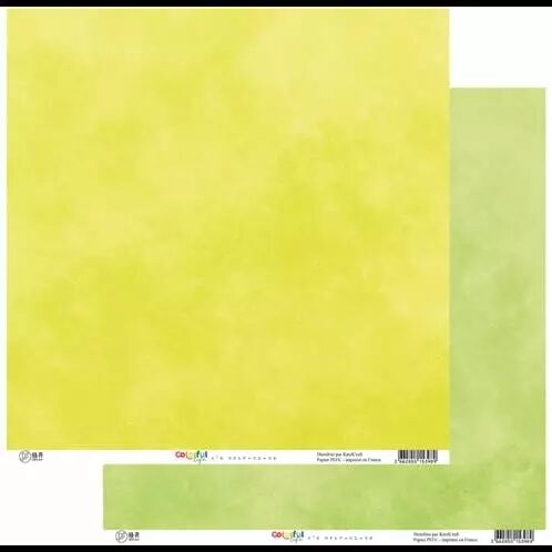 Papier - Colorful life - faux uni - 08