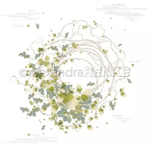 Papier - Couronne de glands