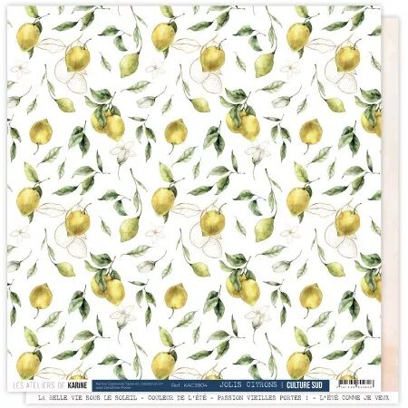 Papier - Culture sud - Jolis Citrons