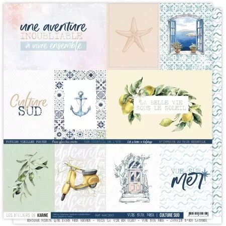 Papier - Culture sud - Vue sur Mer