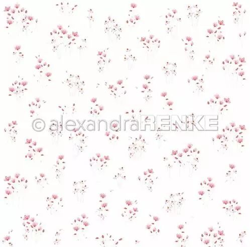 Papier - D�licats bouquets de fleurs roses