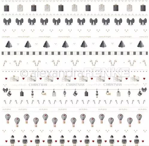 Papier - Douces petites choses rayures or-noir