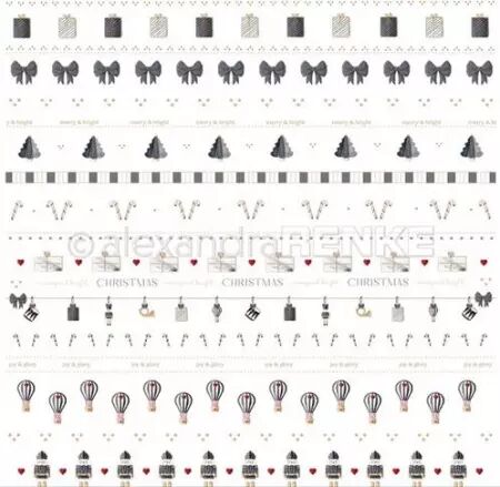 Papier - Douces petites choses rayures or-noir