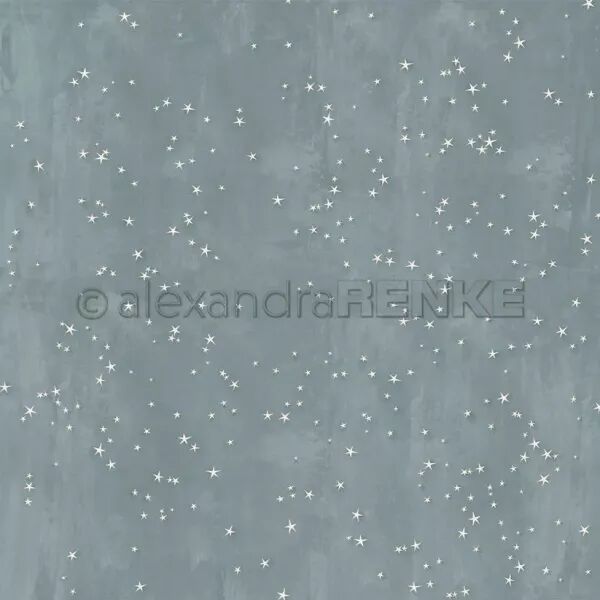 Papier - F�tes - �toile magique bleu-gris - Alexandra Renke