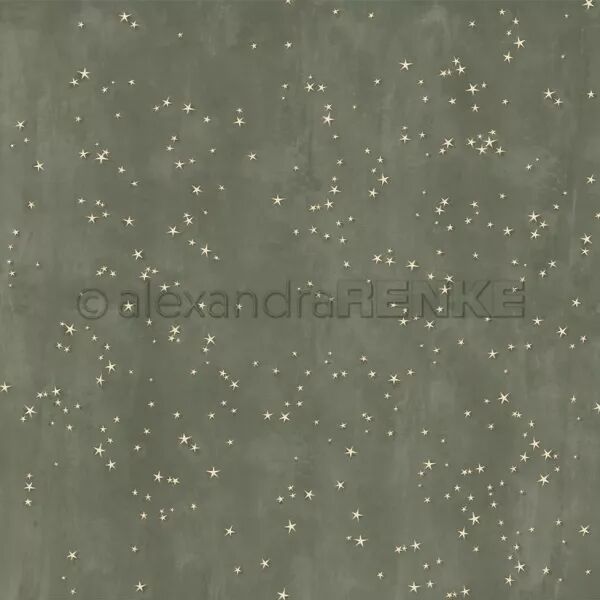 Papier - F�tes - �toile magique vert fonc� - Alexandra Renke