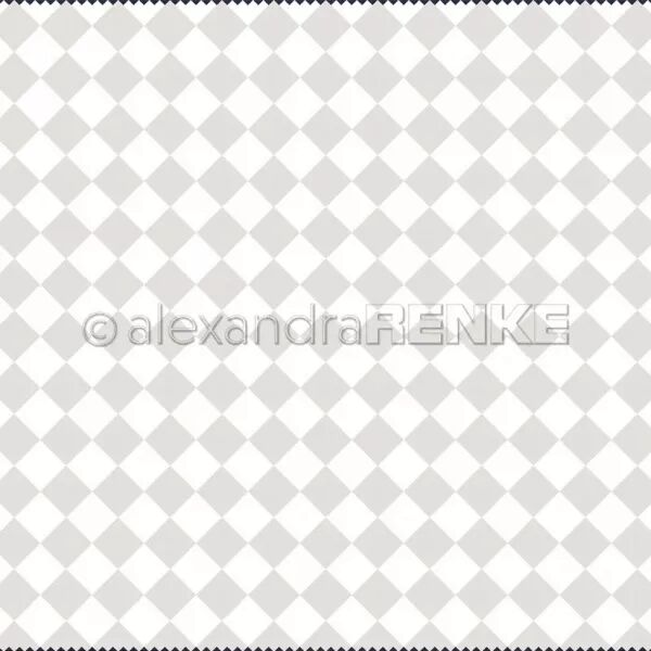 Papier - F�tes - Gros carreaux gris - Alexandra Renke