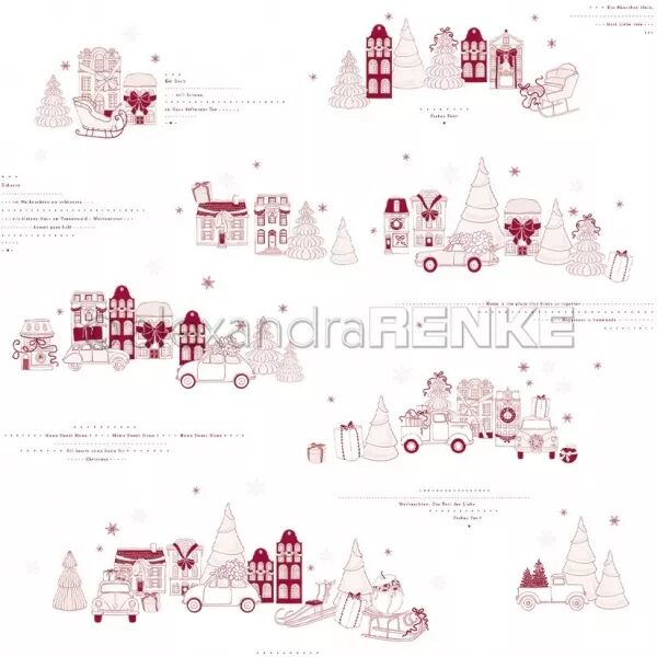 Papier - F�tes - Sc�nes de maisons et voitures - Alexandra Renke