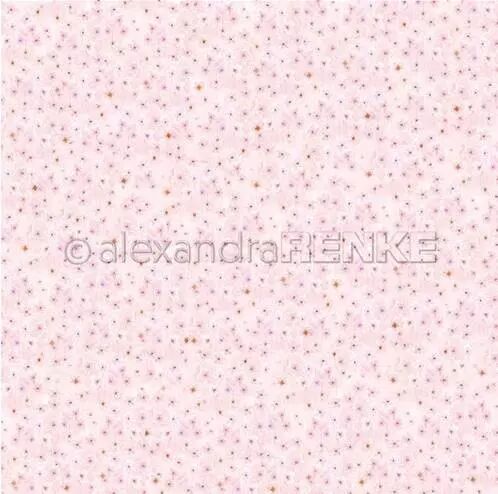 Papier - Fin motif floral rose