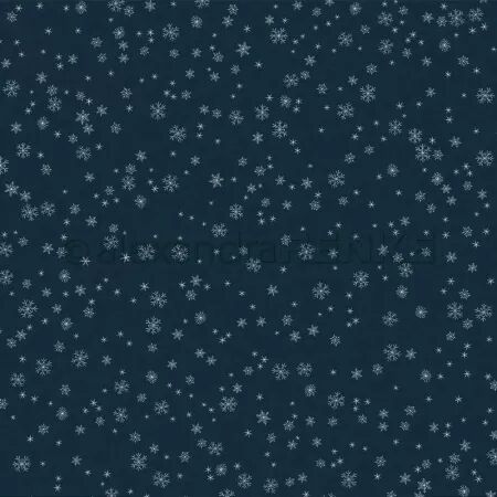 Papier - Flocons de neige sur bleu premium