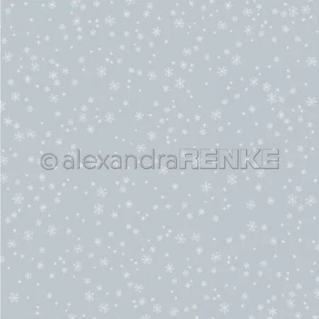 Papier - Flocons de neige sur denim clair
