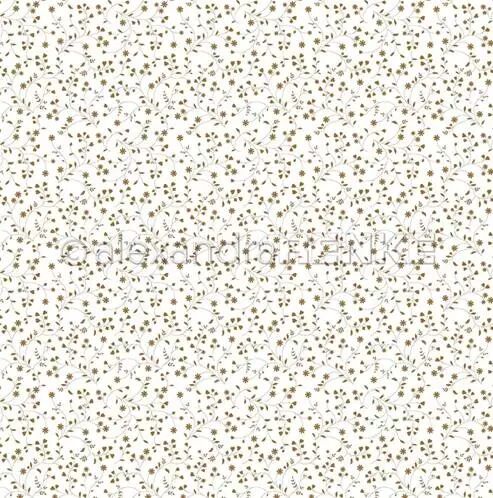 Papier - Flower vine gold