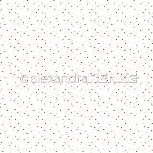 Papier - Heart dot flurry gold