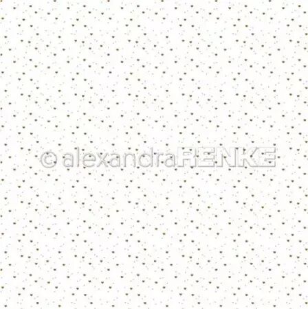 Papier - Heart dot flurry gold