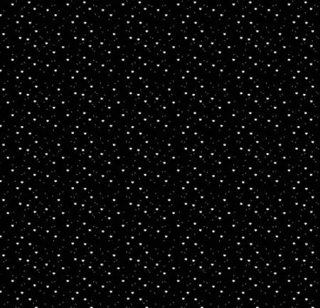 Papier - Heart dot flurry white on black