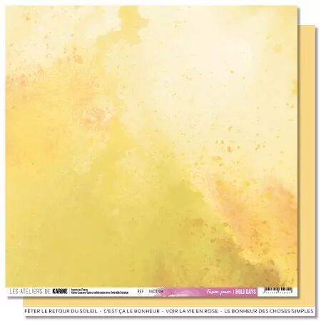 Papier - Holi Days - Fusion jaune