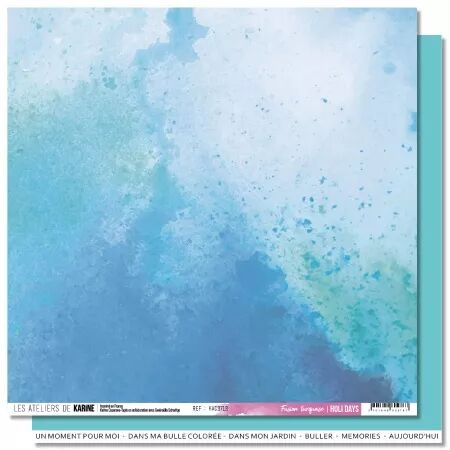 Papier - Holi Days - Fusion turquoise