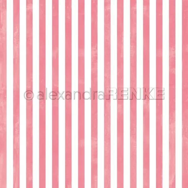 Papier - Larges bandes aquarelle rose