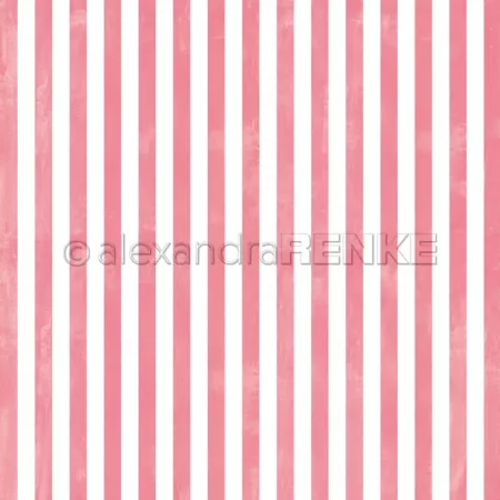 Papier - Larges bandes aquarelle rose